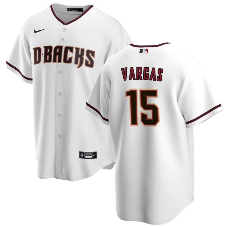 Nike Men #15 Ildemaro Vargas Arizona Diamondbacks Baseball Jerseys Sale-White